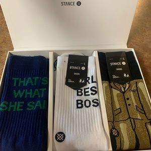 Men’s Stance brand socks The Office themed.